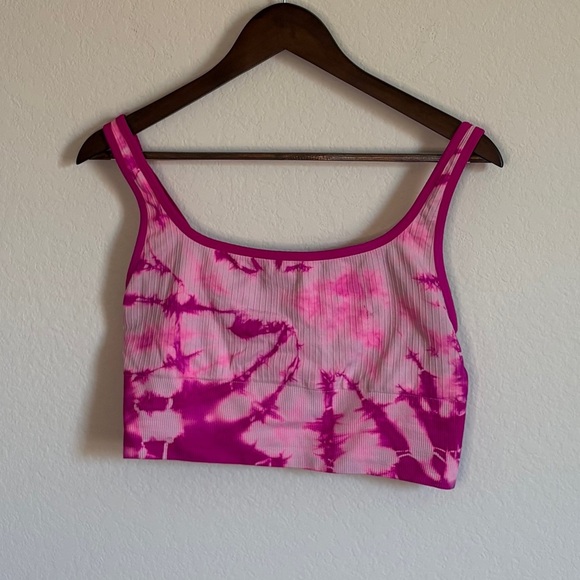 Victoria’s Secret PINK Tie-Dye Lightly-Lined Scoop Neck Sports Crop - Size XL - Picture 4 of 11